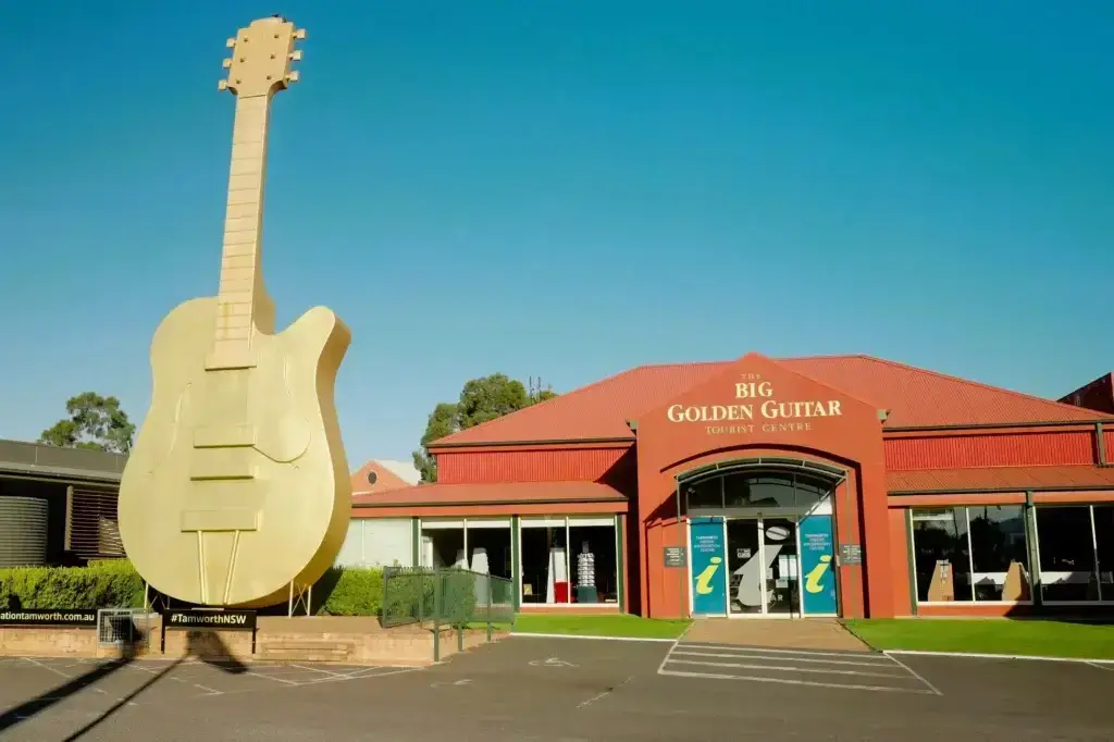 the golden guitar at tamworth in nsw, australia