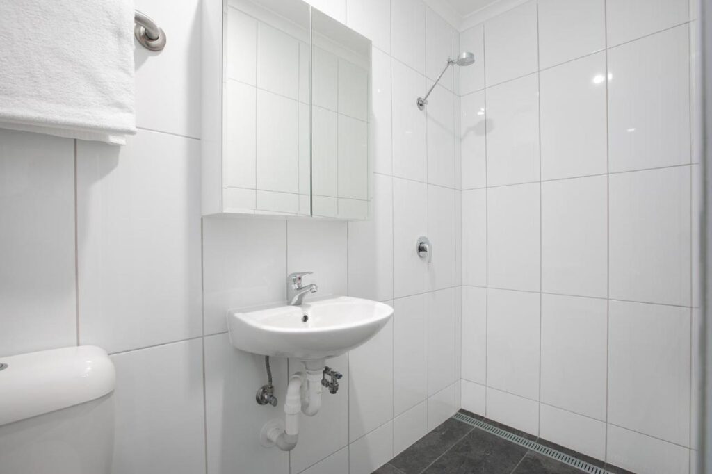 Clean modern bathrooms at MiHaven Shared Living Gatton St