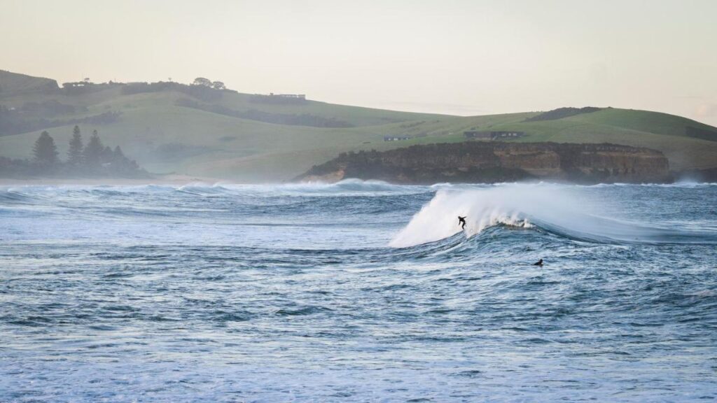 Time for a surf at the local beach at Werri Beach Holiday Park