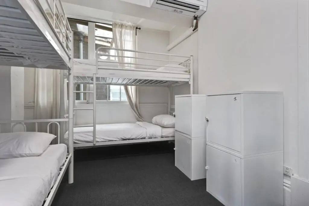 A four bed bunk dormitory at Urban Nomad Potts Point