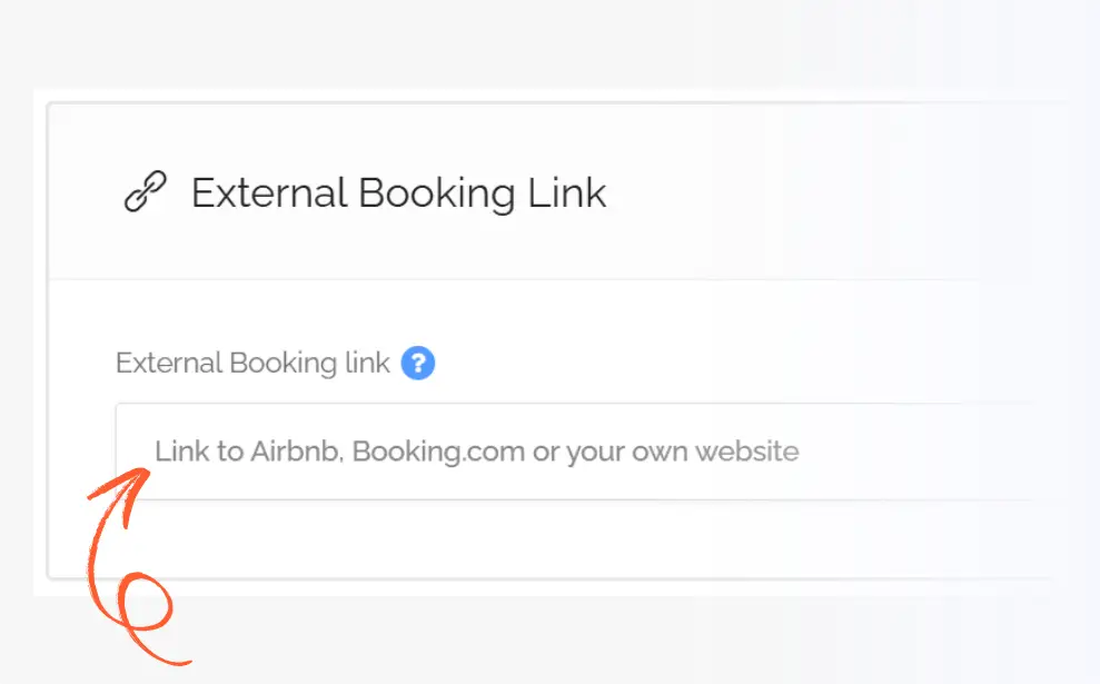 Owners can add an external link to their website or favourite booking platform. Create a listing on Trippie